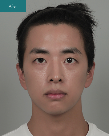 After - V-line Surgery, Cheekbone